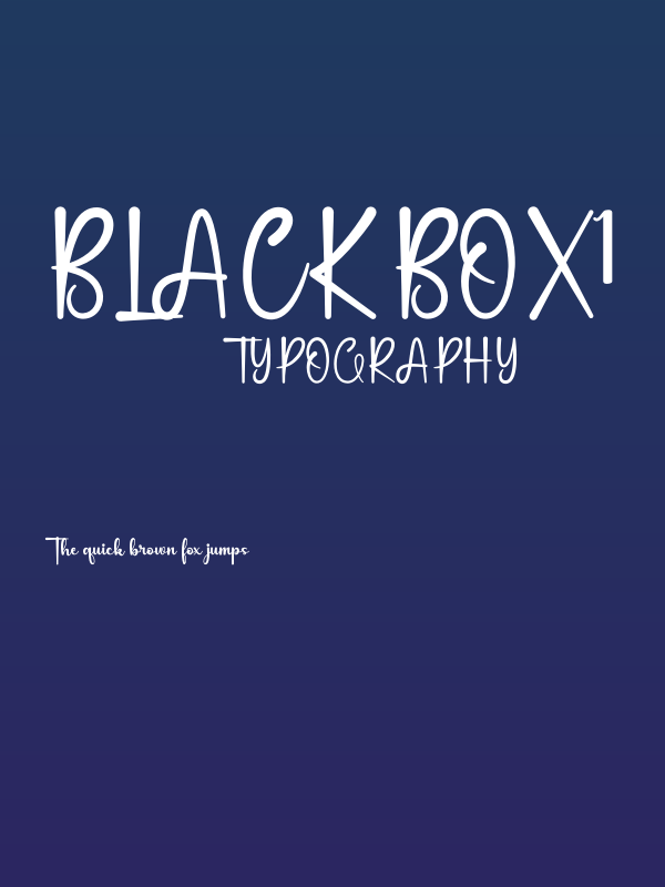 Black Box1 Poster