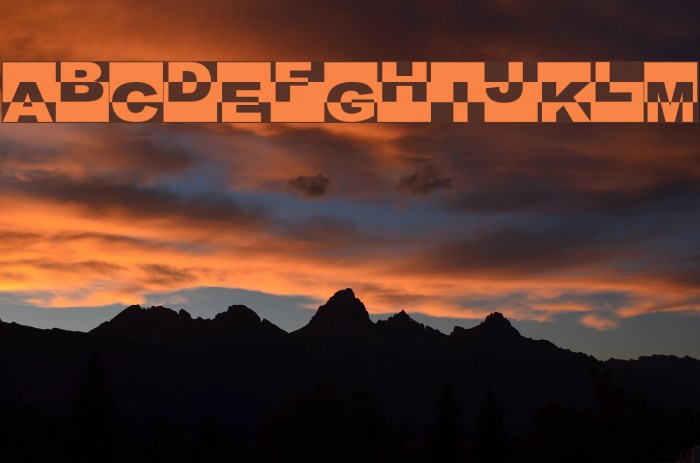 Black Box Schriftart examples