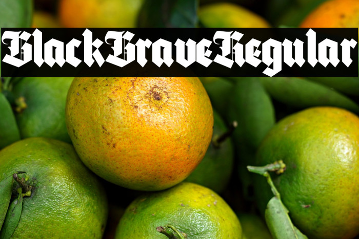 Black Brave Regular Example 1