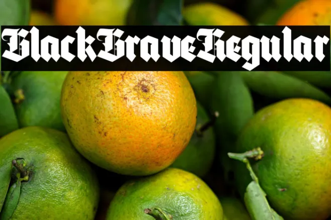 Black Brave Regular Example 1