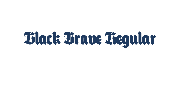 Black Brave Regular Logo