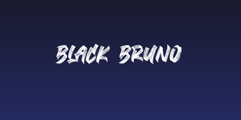 Black Bruno Social Header