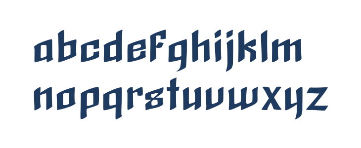 Black Brush Lowercase