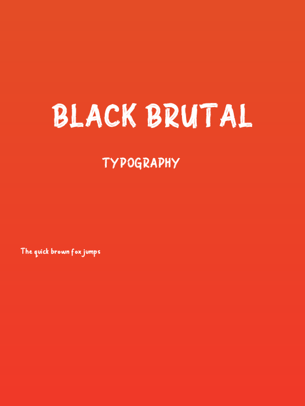 Black Brutal Poster