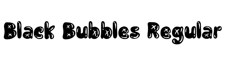 Black Bubbles Regular  لخطوط تنزيل