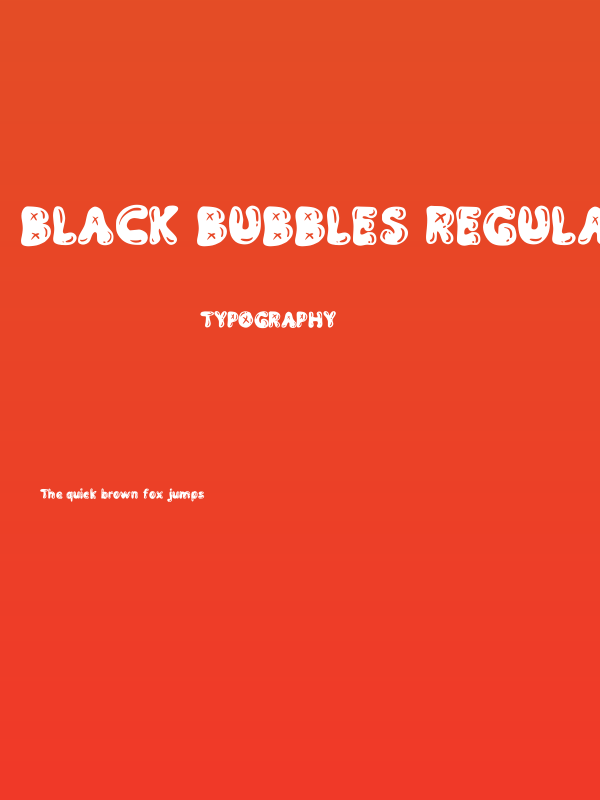 Black Bubbles Regular Poster