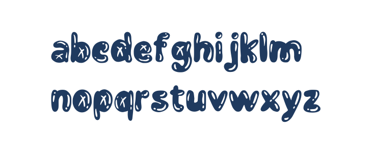 Black Bubbles Regular Lowercase