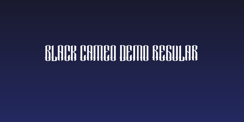 Black Cameo Demo Regular Social Header