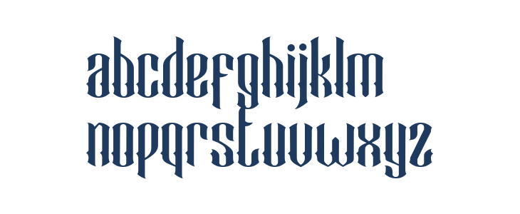 Black Cameo Demo Regular Lowercase