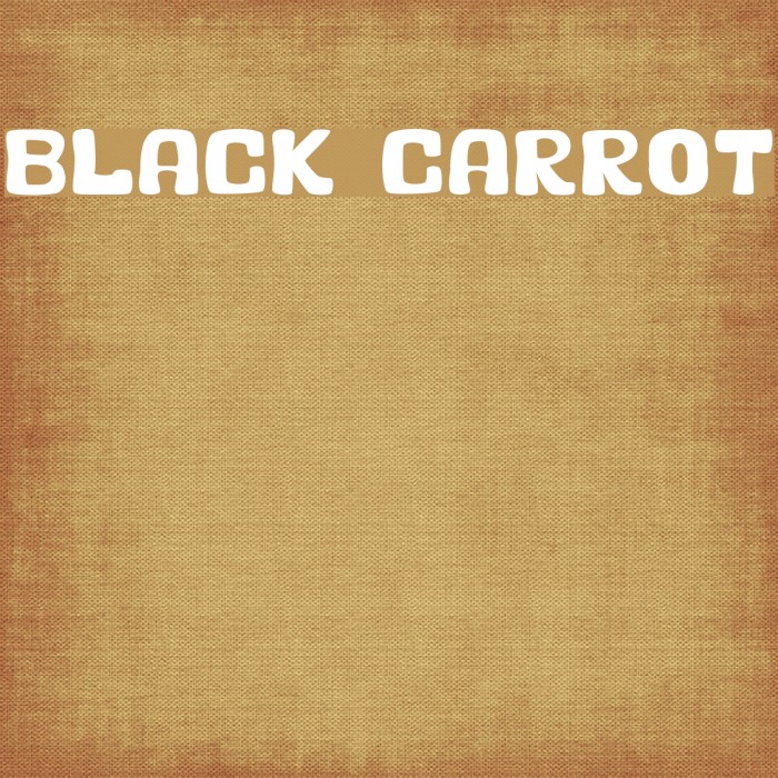 Black Carrot Example 3