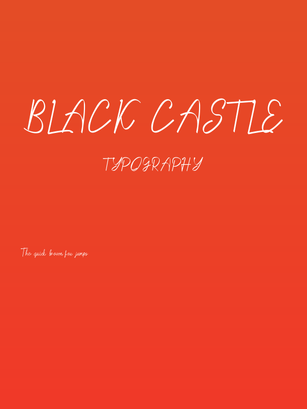 Black Castle Poster