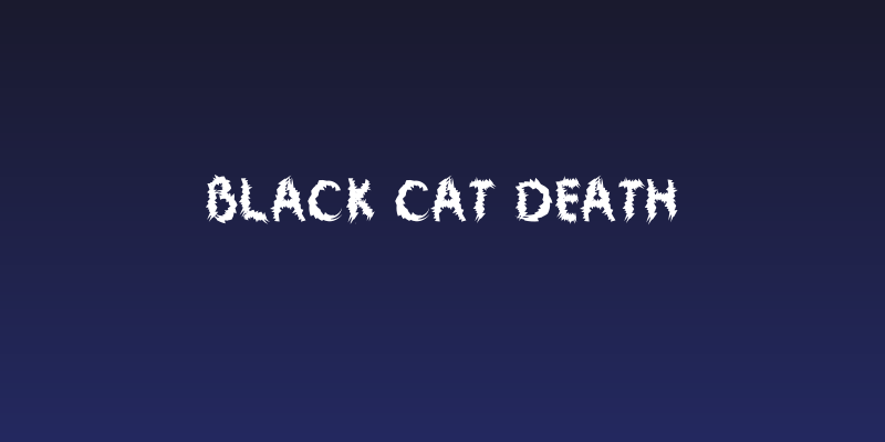 Black Cat Death Social Header