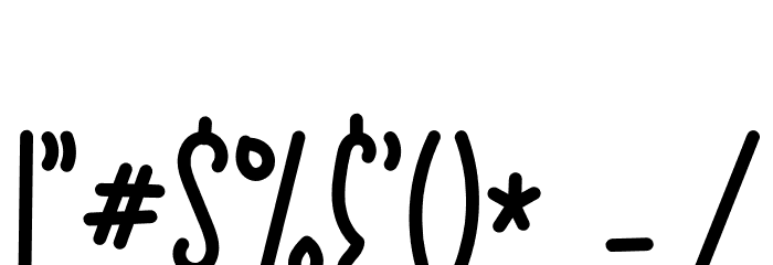 Black Cat Font OTHER CHARS