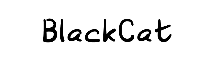 Black Cat  Скачать бесплатные шрифты