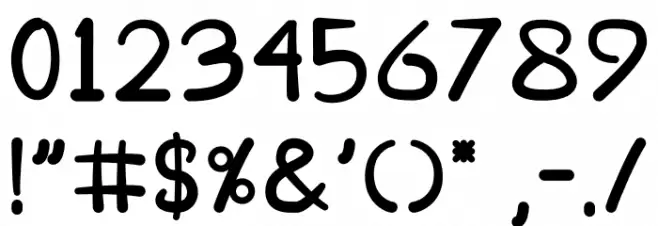 Black Cat Font OTHER CHARS