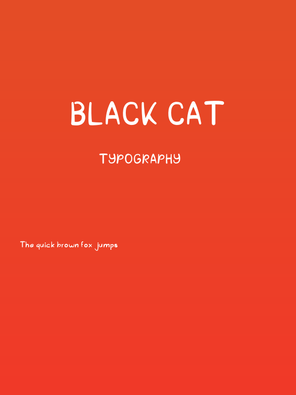 Black Cat Poster