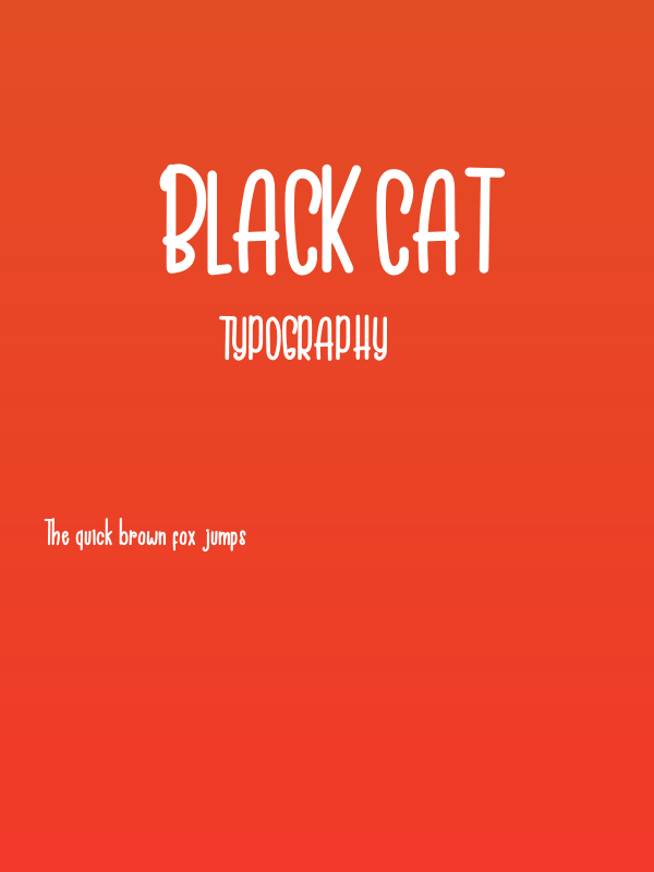 Black Cat Poster