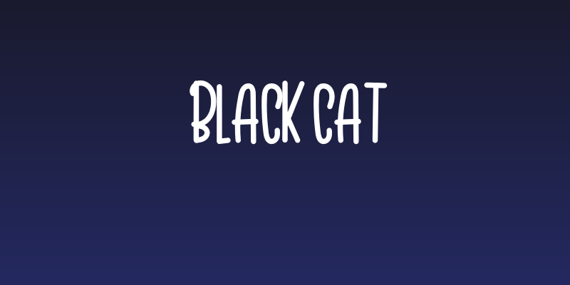 Black Cat Social Header