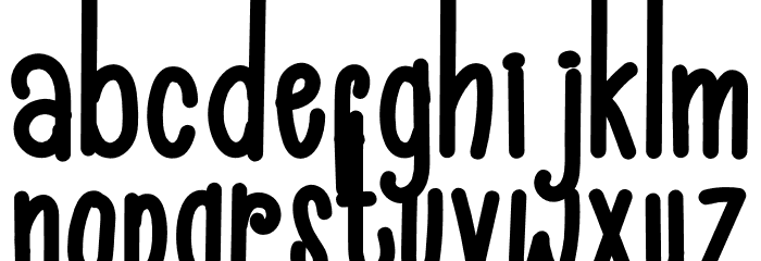 Black Cat Font LOWERCASE