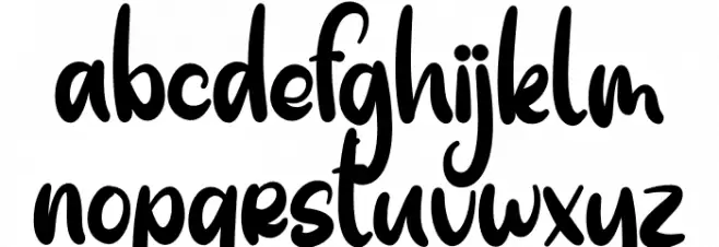 Black Cats Caratteri MINUSCOLO