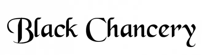 Black Chancery  font caratteri gratis