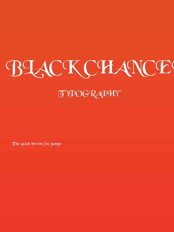 Black Chancery Poster