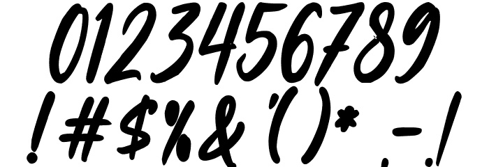 Black Chocolate Font OTHER CHARS