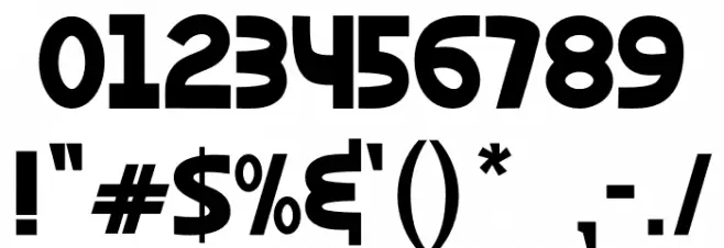 Black Chocolate Font OTHER CHARS