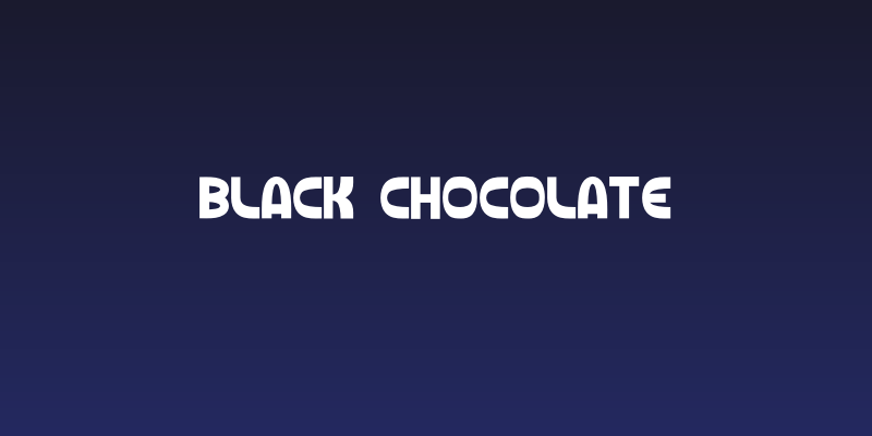 Black Chocolate Social Header