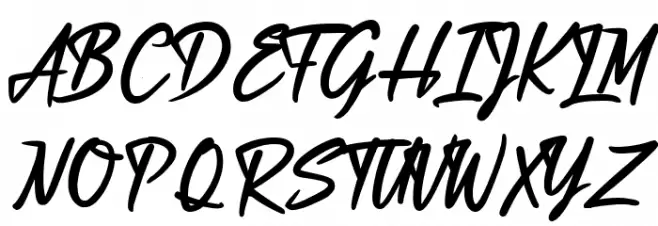 Black Chocolate Font UPPERCASE