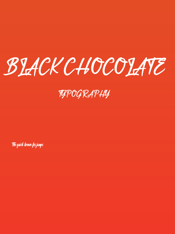 Black Chocolate Poster