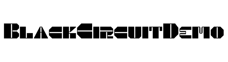 Black Circuit Demo  Descarca Fonturi Gratis