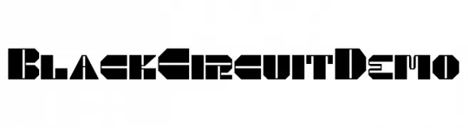 Black Circuit Demo  font caratteri gratis