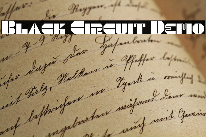 Black Circuit Demo Example 1