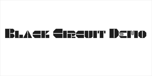 Black Circuit Demo Logo