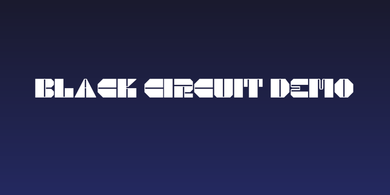 Black Circuit Demo Social Header
