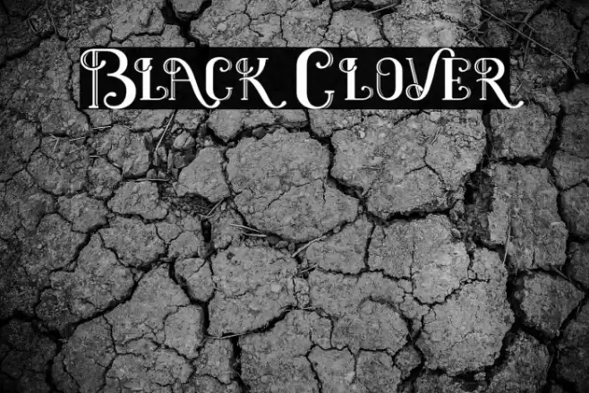 Black Clover Font examples