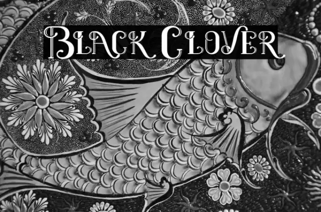 Black Clover Font examples