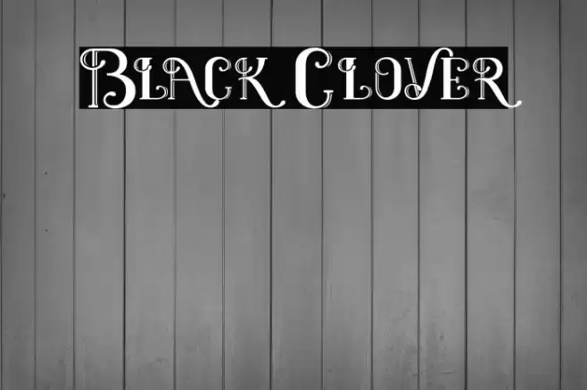 Black Clover Font examples