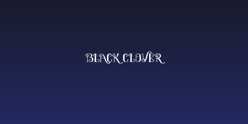 Black Clover Social Header