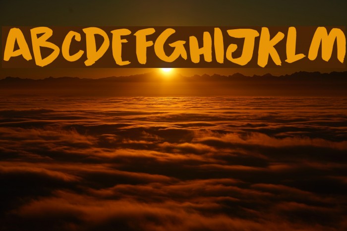 Black Cluster DEMO Regular Font examples