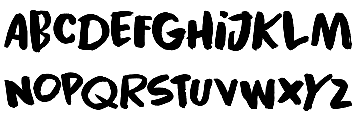 Black Cluster DEMO Regular Font LOWERCASE