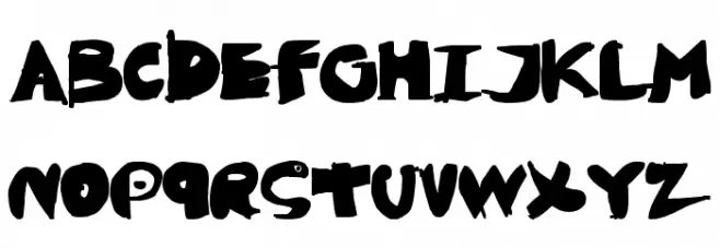 Black CoBrA Schriftart Groß
