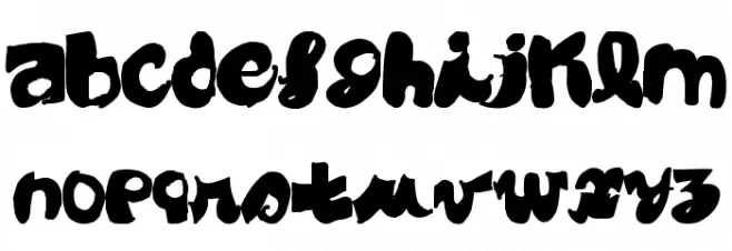 Black CoBrA Font LOWERCASE