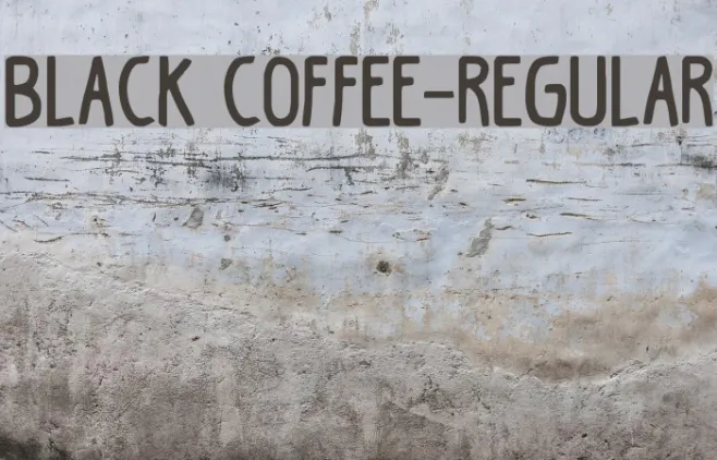 Black Coffee-Regular Example 2