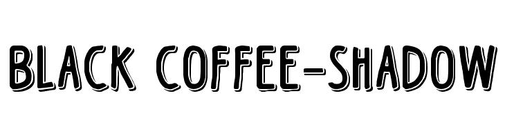 Black Coffee-Shadow  baixar fontes gratis