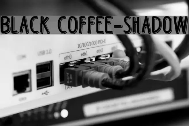 Black Coffee-Shadow Font examples