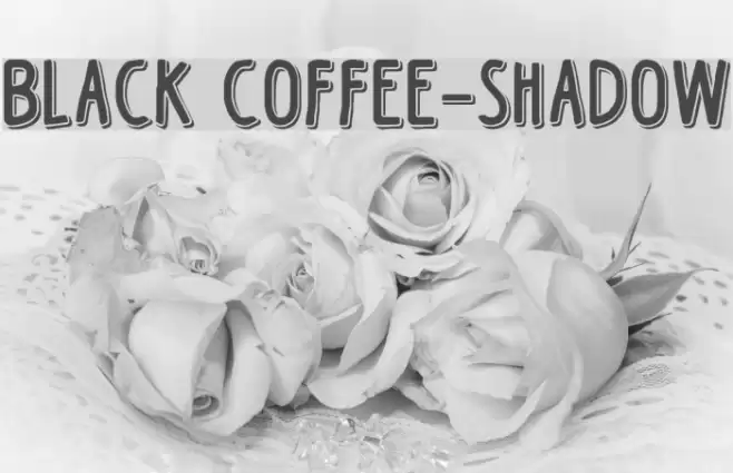 Black Coffee-Shadow Font examples