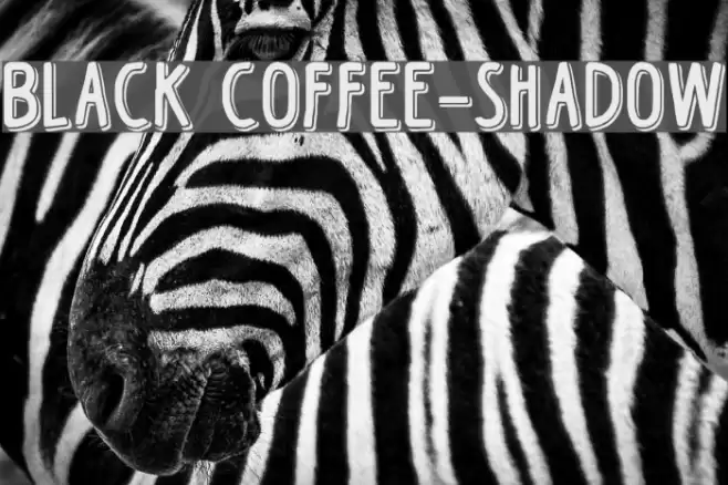 Black Coffee-Shadow Font examples