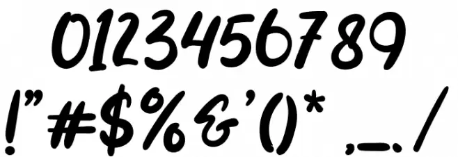 Black Coffee Font OTHER CHARS